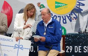 King Juan Carlos I El Corte Ingles Master Regatta trophies Presentation - Sanxenxo