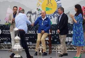 King Juan Carlos I El Corte Ingles Master Regatta trophies Presentation - Sanxenxo