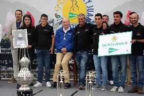 King Juan Carlos I El Corte Ingles Master Regatta trophies Presentation - Sanxenxo