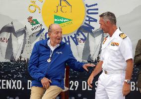 King Juan Carlos I El Corte Ingles Master Regatta trophies Presentation - Sanxenxo