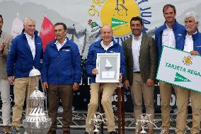 King Juan Carlos I El Corte Ingles Master Regatta trophies Presentation - Sanxenxo