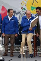 King Juan Carlos I El Corte Ingles Master Regatta trophies Presentation - Sanxenxo