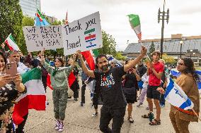 Iranian-Canadians Celebrate Nasrallah’s Death - Toronto