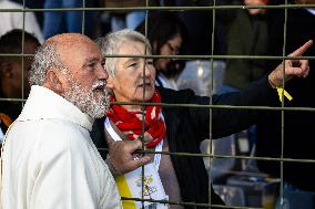 Pope Francis Leads Mass At King Baudouin Stadium - Brussels