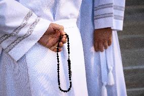 Pope Francis Leads Mass At King Baudouin Stadium - Brussels