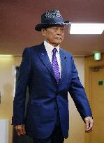 Japan ruling party vice president Aso