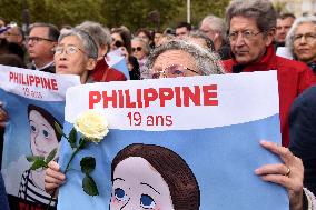 Tribute To Philippine, A 19-Year-Old Student Found Dead - Paris