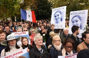 Tribute To Philippine, A 19-Year-Old Student Found Dead - Paris