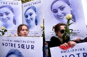 Tribute To Philippine, A 19-Year-Old Student Found Dead - Paris