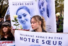 Tribute To Philippine, A 19-Year-Old Student Found Dead - Paris