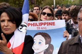 Tribute To Philippine, A 19-Year-Old Student Found Dead - Paris