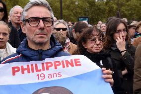 Tribute To Philippine, A 19-Year-Old Student Found Dead - Paris