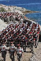 2nd Foreign Parachute Regiment Celebrates St Michel - Calvi