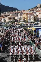 2nd Foreign Parachute Regiment Celebrates St Michel - Calvi