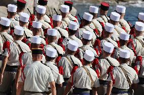 2nd Foreign Parachute Regiment Celebrates St Michel - Calvi