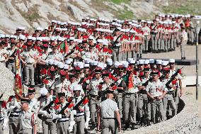 2nd Foreign Parachute Regiment Celebrates St Michel - Calvi