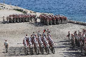 2nd Foreign Parachute Regiment Celebrates St Michel - Calvi