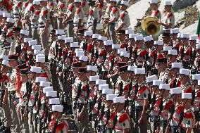 2nd Foreign Parachute Regiment Celebrates St Michel - Calvi