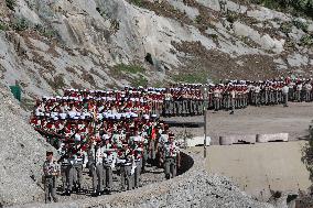 2nd Foreign Parachute Regiment Celebrates St Michel - Calvi