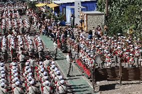 2nd Foreign Parachute Regiment Celebrates St Michel - Calvi