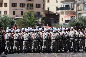 2nd Foreign Parachute Regiment Celebrates St Michel - Calvi