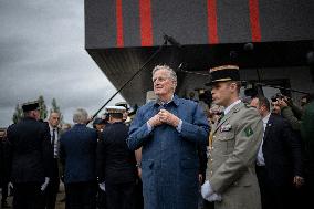 Michel Barnier and Bruno Retailleau at 130th "Congres National des Sapeurs-Pompiers de France" - Macon