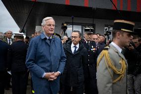 Michel Barnier and Bruno Retailleau at 130th "Congres National des Sapeurs-Pompiers de France" - Macon