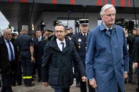 Michel Barnier and Bruno Retailleau at 130th "Congres National des Sapeurs-Pompiers de France" - Macon