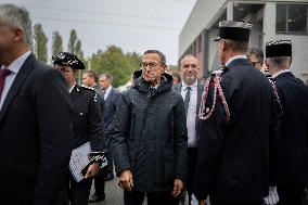 Michel Barnier and Bruno Retailleau at 130th "Congres National des Sapeurs-Pompiers de France" - Macon