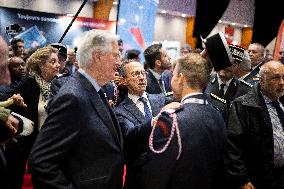 Michel Barnier and Bruno Retailleau at 130th "Congres National des Sapeurs-Pompiers de France" - Macon