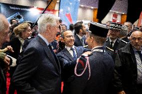 Michel Barnier and Bruno Retailleau at 130th "Congres National des Sapeurs-Pompiers de France" - Macon