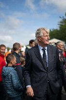 Michel Barnier and Bruno Retailleau at 130th "Congres National des Sapeurs-Pompiers de France" - Macon