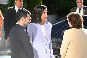 Queen Letizia At Presentation Of New National Radio Service - Madrid