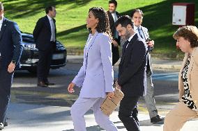 Queen Letizia At Presentation Of New National Radio Service - Madrid