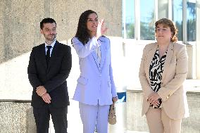 Queen Letizia At Presentation Of New National Radio Service - Madrid