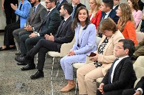 Queen Letizia At Presentation Of New National Radio Service - Madrid