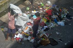 Rag Picker Childs Collects Household Wastages