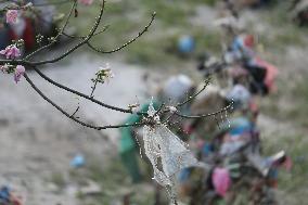 Aftermath Of Nepal Flood Leaves Trail Of Plastic Behind