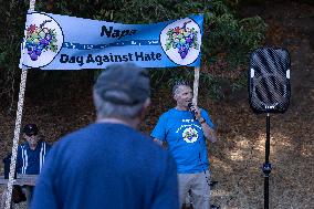 Napa Community Members Participate In Napa Day Against Hate