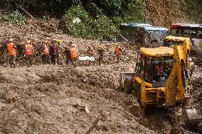 Tragic Landslide In Dhading, Nepal: Ongoing Rescue Operations