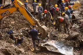 Tragic Landslide In Dhading, Nepal: Ongoing Rescue Operations