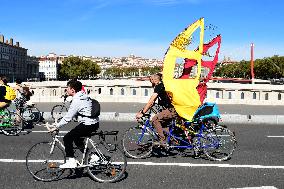 Participants For The First Bike Festival In Lyon