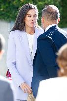 Queen Letizia At Presentation Of New National Radio Service - Madrid