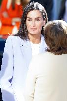 Queen Letizia At Presentation Of New National Radio Service - Madrid