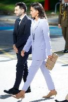 Queen Letizia At Presentation Of New National Radio Service - Madrid