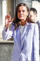 Queen Letizia At Presentation Of New National Radio Service - Madrid