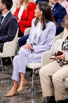 Queen Letizia At Presentation Of New National Radio Service - Madrid