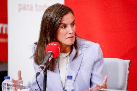 Queen Letizia At Presentation Of New National Radio Service - Madrid