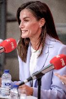 Queen Letizia At Presentation Of New National Radio Service - Madrid