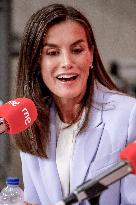 Queen Letizia At Presentation Of New National Radio Service - Madrid